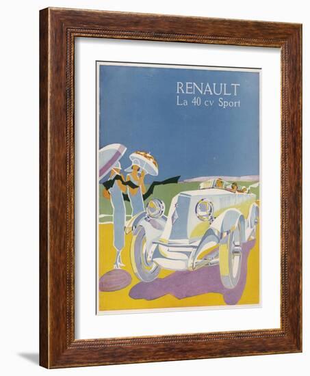 The Splendid Renault on a Fine Summer's Day-null-Framed Photographic Print