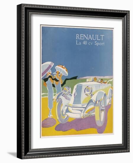 The Splendid Renault on a Fine Summer's Day-null-Framed Photographic Print