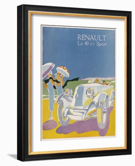 The Splendid Renault on a Fine Summer's Day-null-Framed Photographic Print