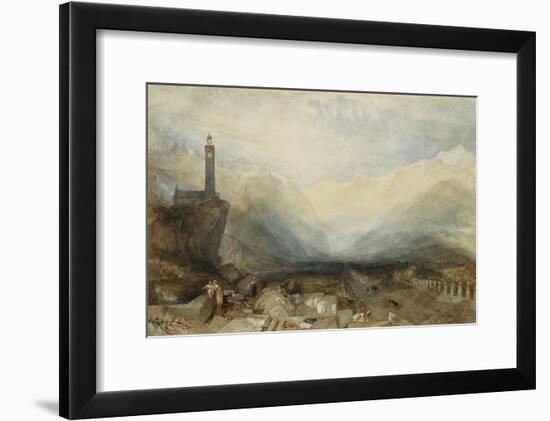 The Splügen Pass. Ca. 1842-43-J. M. W. Turner-Framed Giclee Print