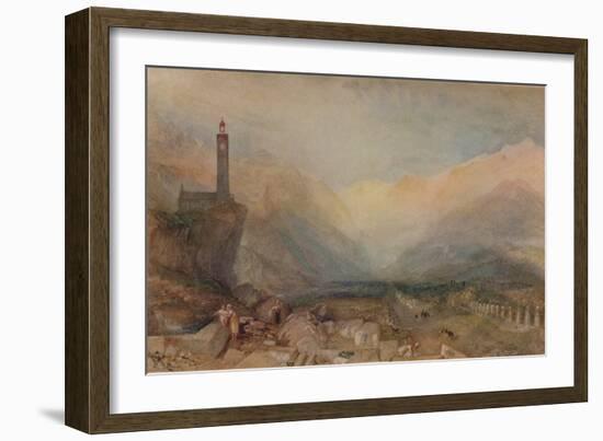 The Splugen Pass', c1841, (1938)-JMW Turner-Framed Giclee Print