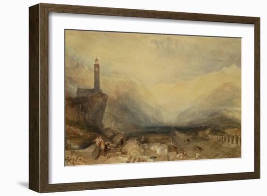 The Splugen Pass-Joseph Mallord William Turner-Framed Giclee Print