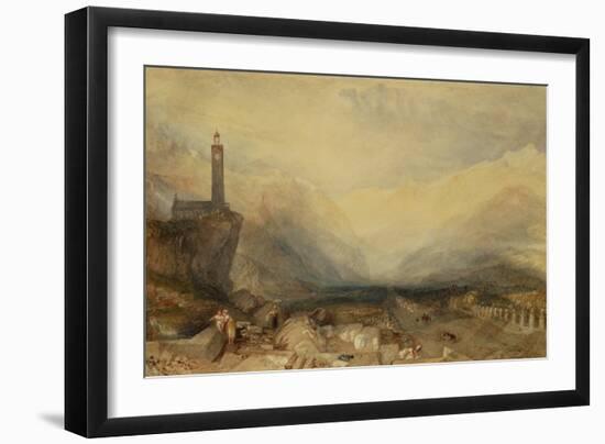 The Splugen Pass-Joseph Mallord William Turner-Framed Giclee Print