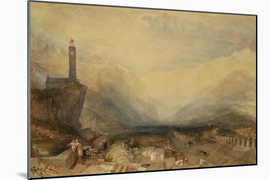 The Splugen Pass-Joseph Mallord William Turner-Mounted Giclee Print