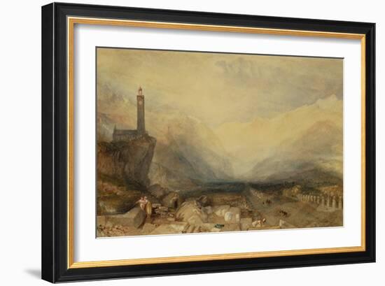 The Splugen Pass-Joseph Mallord William Turner-Framed Giclee Print