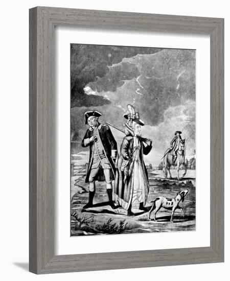 The Sporting Lady, 1776-John Collet-Framed Giclee Print