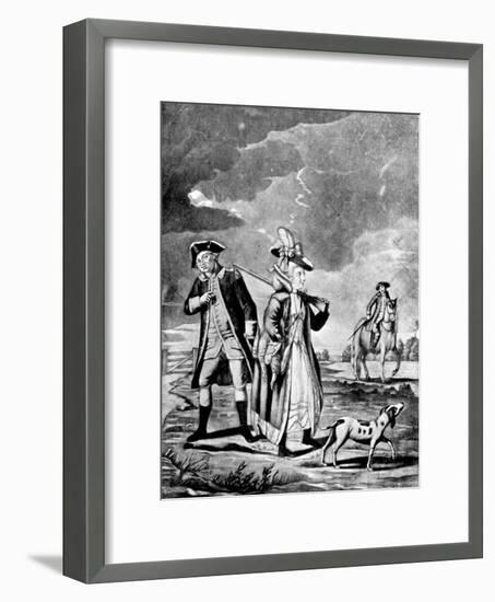 The Sporting Lady, 1776-John Collet-Framed Giclee Print