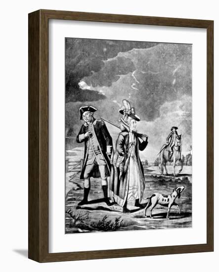 The Sporting Lady, 1776-John Collet-Framed Giclee Print