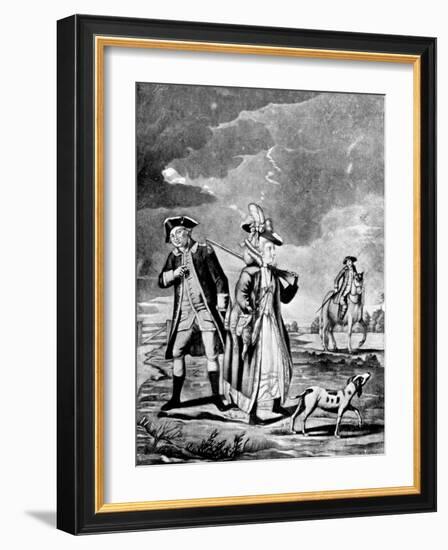 The Sporting Lady, 1776-John Collet-Framed Giclee Print