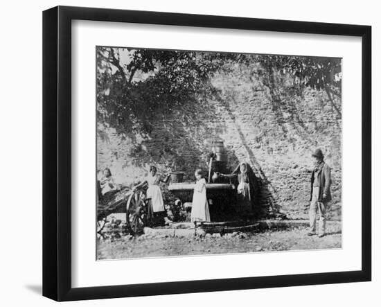 The Spout', a Well and Drinking Trough on the Lismore Estate, Ireland, C.1855-Francis Edmund Currey-Framed Giclee Print