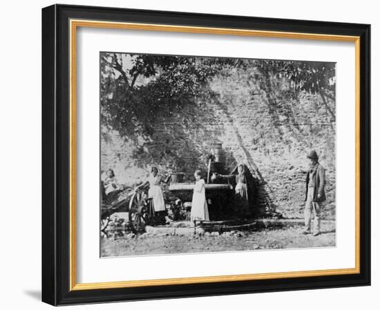 The Spout', a Well and Drinking Trough on the Lismore Estate, Ireland, C.1855-Francis Edmund Currey-Framed Giclee Print