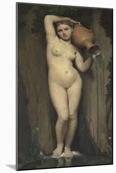 The Spring, 1820-1856-Jean-Auguste-Dominique Ingres-Mounted Giclee Print