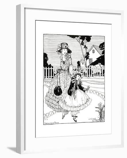 The Spring Bonnet - Child Life-Genevieve Fusch-Framed Giclee Print