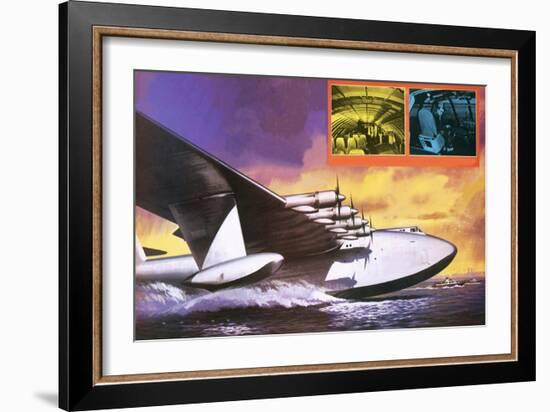 The Spruce Goose Flying Plane-Wilf Hardy-Framed Giclee Print