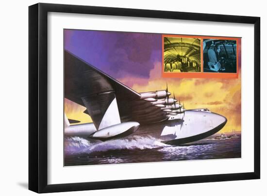 The Spruce Goose Flying Plane-Wilf Hardy-Framed Giclee Print