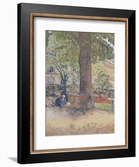 The Square at Vintimille, C.1925-Edouard Vuillard-Framed Giclee Print