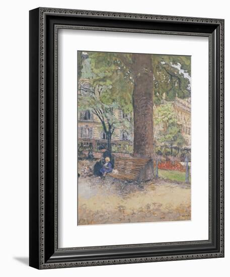 The Square at Vintimille, C.1925-Edouard Vuillard-Framed Giclee Print