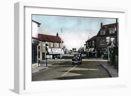 The Square, Braunton, Devon, Early 20th Century-null-Framed Giclee Print
