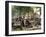 The Square in Front of Les Halles, 1880-Victor Gabriel Gilbert-Framed Giclee Print