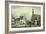 The Square Market in Zwickau with Robert Schumann's Birth Place, Germany 19th Century Print-null-Framed Giclee Print