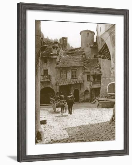 The Square, Sembrancher, Switzerland-null-Framed Photographic Print