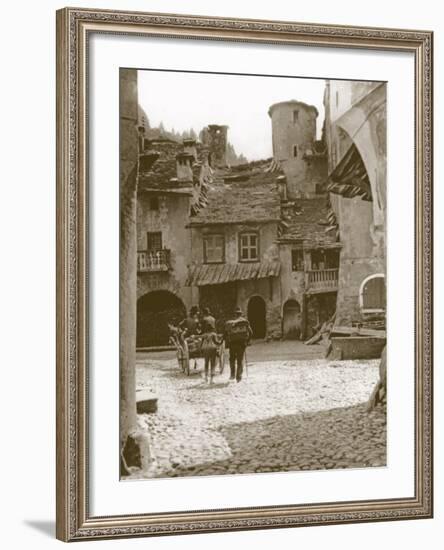 The Square, Sembrancher, Switzerland-null-Framed Photographic Print