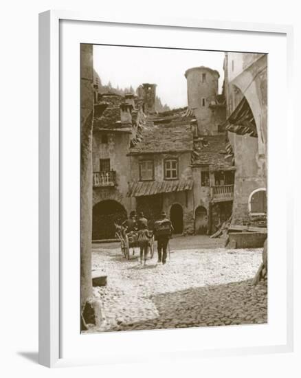 The Square, Sembrancher, Switzerland-null-Framed Photographic Print