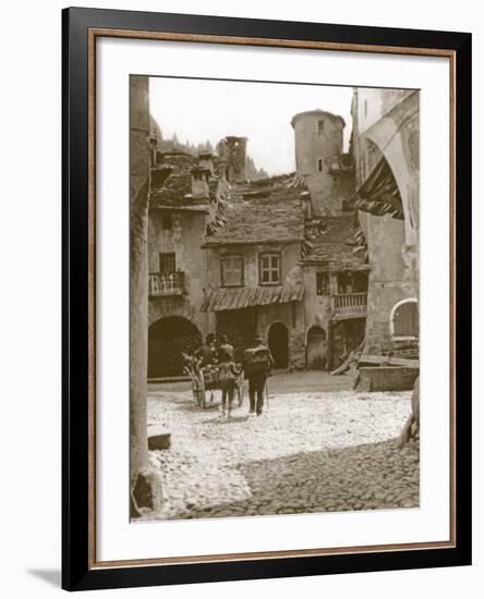 The Square, Sembrancher, Switzerland-null-Framed Photographic Print