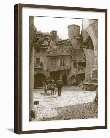 The Square, Sembrancher, Switzerland-null-Framed Photographic Print