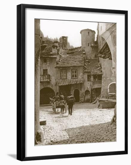 The Square, Sembrancher, Switzerland-null-Framed Photographic Print