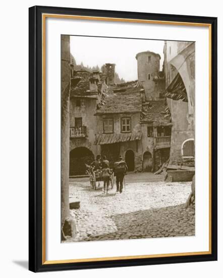 The Square, Sembrancher, Switzerland-null-Framed Photographic Print