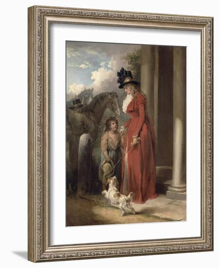 The Squire's Door, c.1790-George Morland-Framed Giclee Print