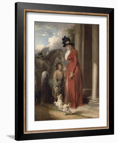 The Squire's Door, c.1790-George Morland-Framed Giclee Print