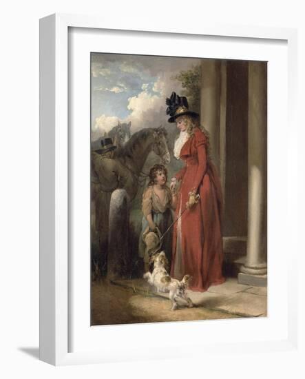 The Squire's Door, c.1790-George Morland-Framed Giclee Print