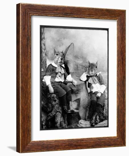 The Squirrelton Twins-Grand Ole Bestiary-Framed Art Print