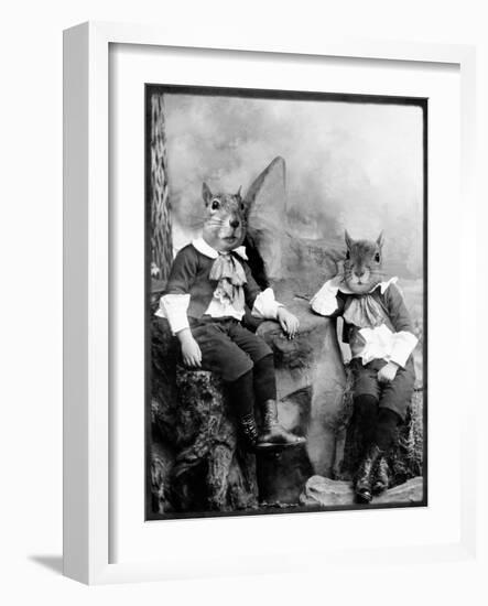 The Squirrelton Twins-Grand Ole Bestiary-Framed Art Print