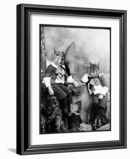 The Squirrelton Twins-Grand Ole Bestiary-Framed Art Print