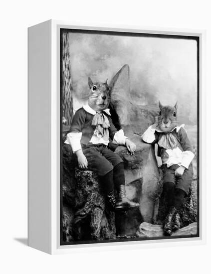 The Squirrelton Twins-Grand Ole Bestiary-Framed Stretched Canvas