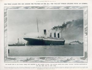 The Ss Titanic Leaving Southampton to Embark on Its Ill-Fated Journey