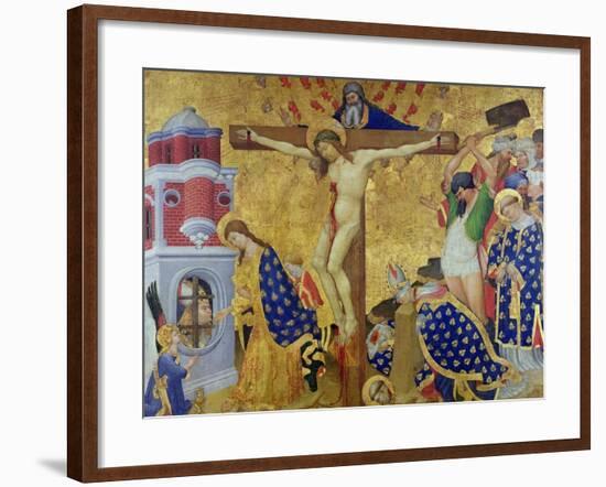 The St. Denis Altarpiece, Completed in 1416 for the Church of the Chartreuse of Champnol-Henri Bellechose-Framed Giclee Print