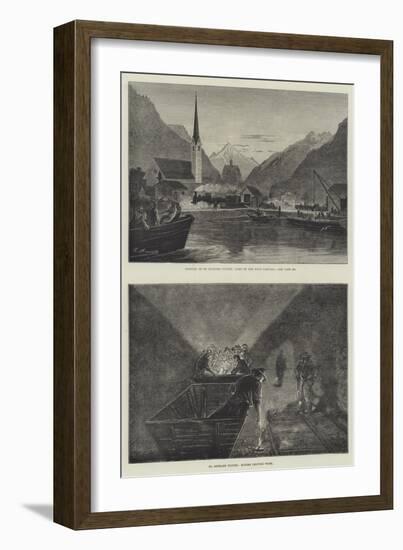 The St Gothard Railway Tunnel-null-Framed Giclee Print