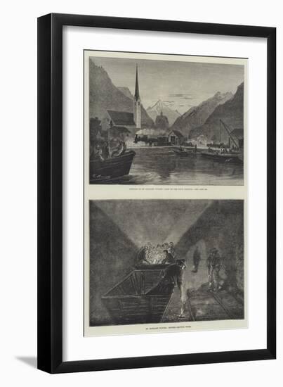 The St Gothard Railway Tunnel-null-Framed Giclee Print