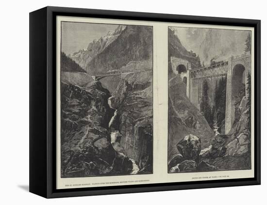 The St Gothard Railway-null-Framed Premier Image Canvas