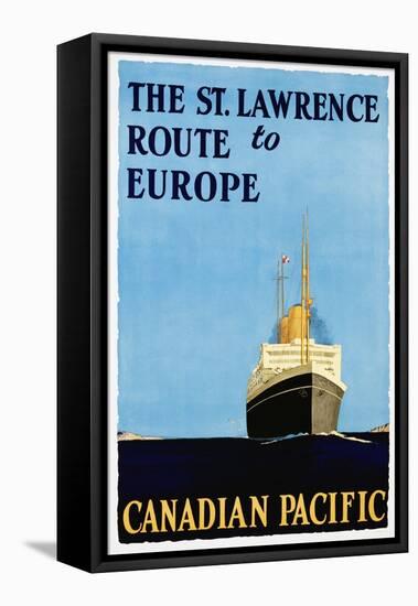 The St. Lawrence Route to Europe Poster-null-Framed Premier Image Canvas