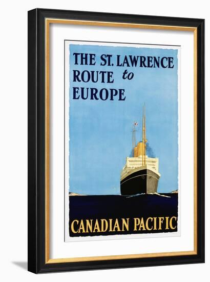 The St. Lawrence Route to Europe Poster-null-Framed Giclee Print