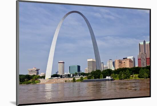 The St Louis Arch from the Mississippi River, Missouri, USA-Joe Restuccia III-Mounted Photographic Print