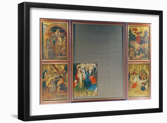 The St. Thomas Altar from St. John's Church, Hamburg, Begun in 1424-null-Framed Giclee Print