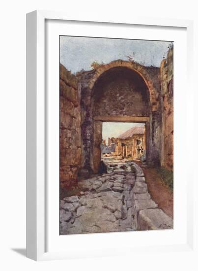 The Stabian Gate, Pompeii-Alberto Pisa-Framed Art Print