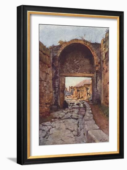 The Stabian Gate, Pompeii-Alberto Pisa-Framed Art Print