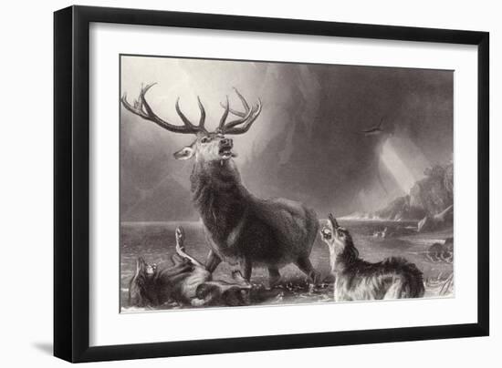 The Stag at Bay-Edwin Henry Landseer-Framed Giclee Print